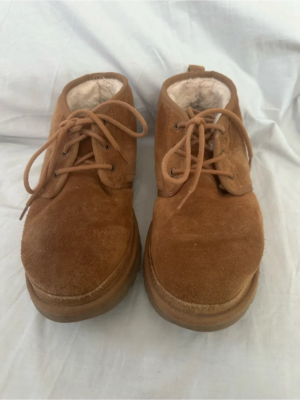 UGG Men's Chestnut Suede Lace-Up Cozy-Lined Boots